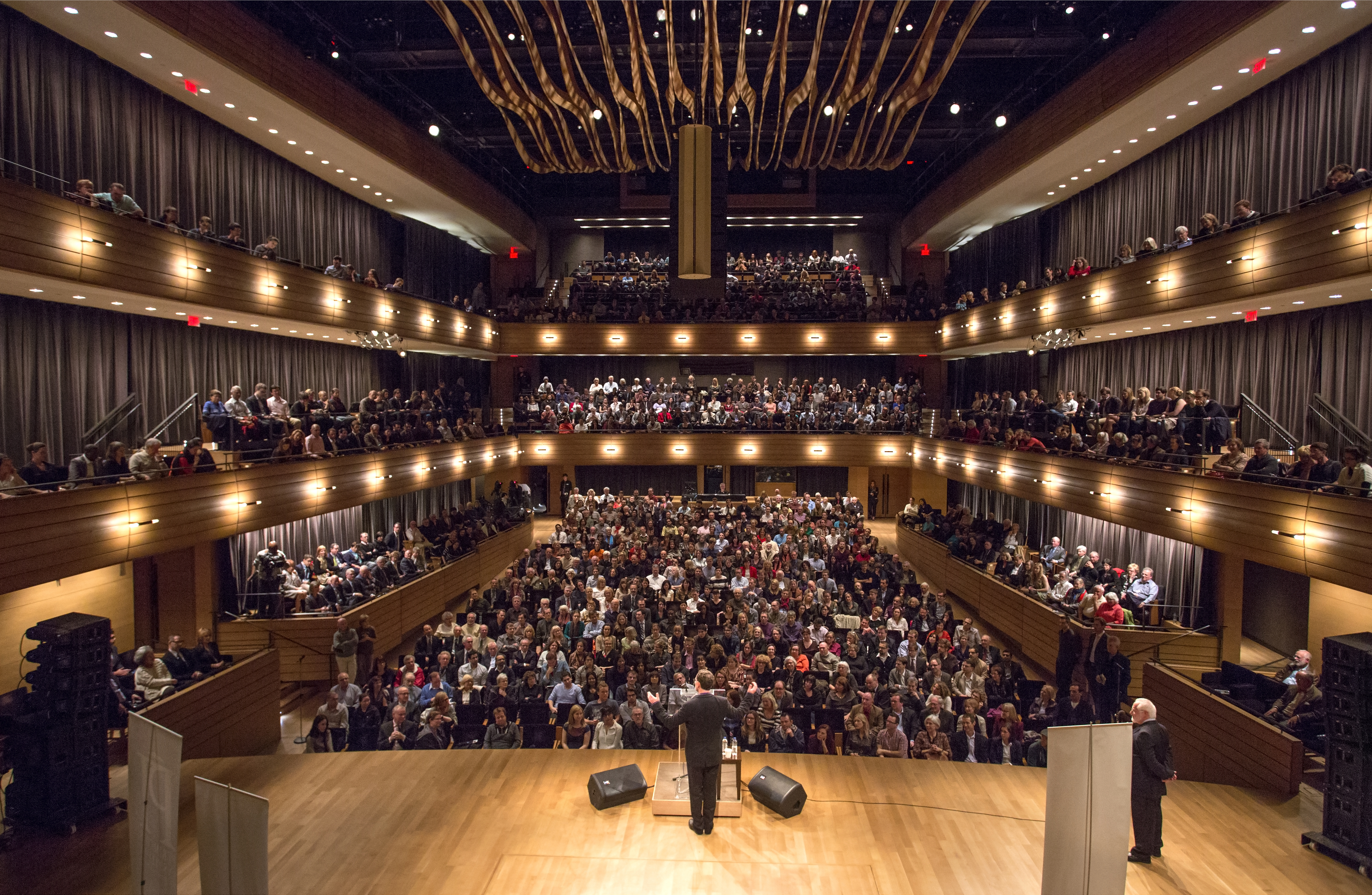 Neil Turok delivering "The Opportunity of All Time" Massey Lecture in Toronto